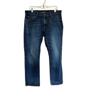 Banana Republic Men's Vintage Straight 100% Cotton 35/32 Medium Wash Jeans